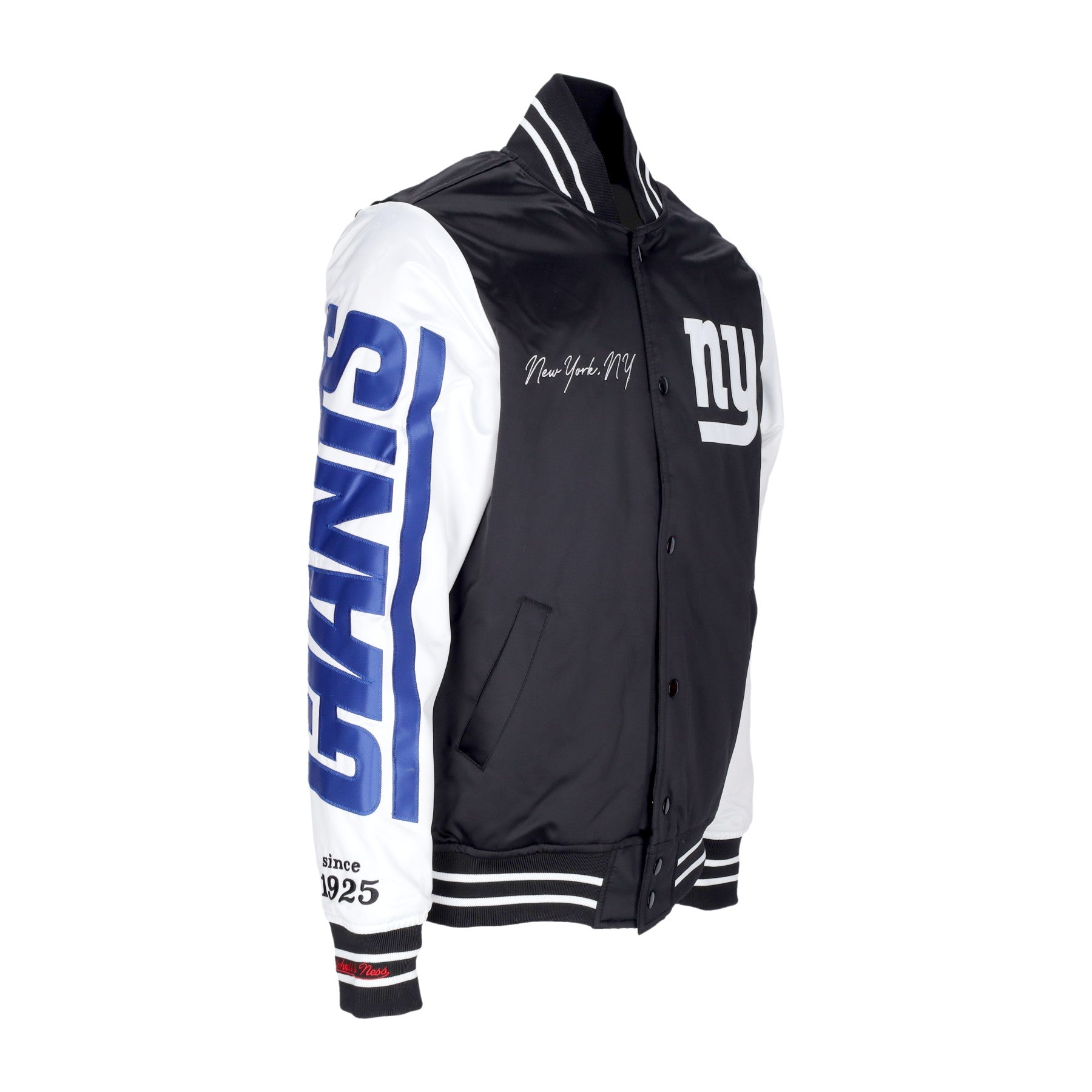 Mitchell & Ness, Giubbotto Bomber Uomo Nfl Team Origins Varsity Satin Jacket Neygia, 