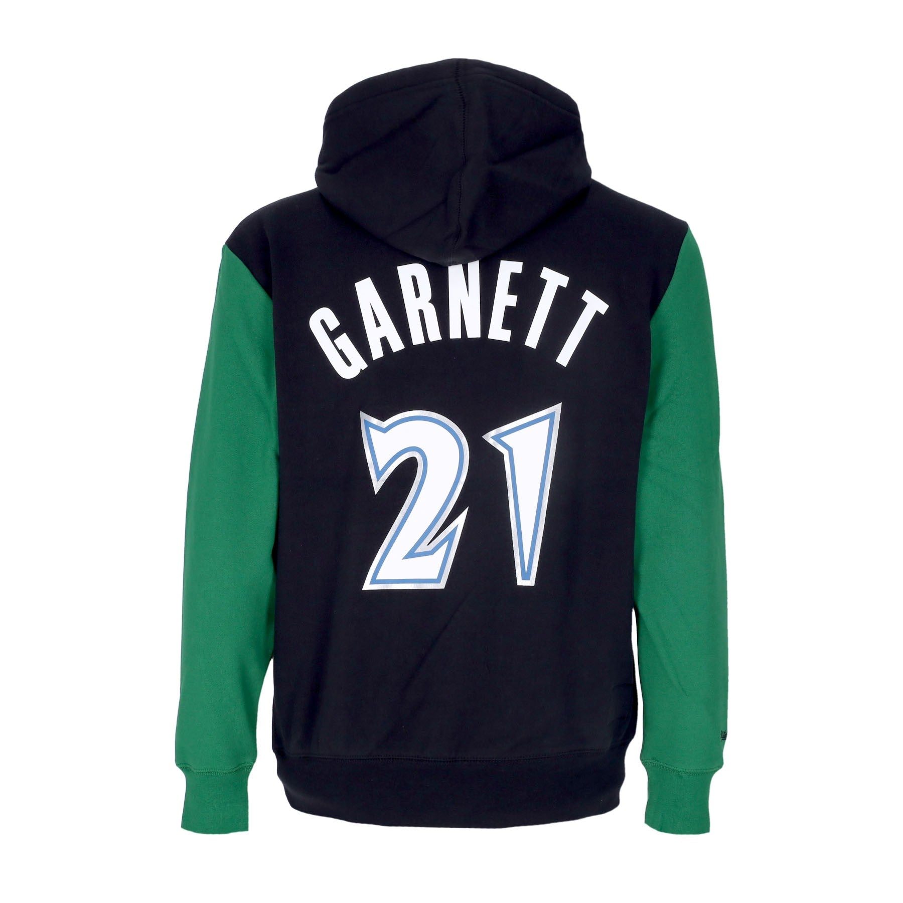 Mitchell & Ness, Felpa Cappuccio Uomo Nba Fashion Fleece Hoodie 1997 No 21 Kevin Garnett Hardwood Classics  Mintim, 