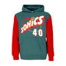 Mitchell & Ness, Felpa Cappuccio Uomo Nba Fashion Fleece Hoodie 1996 No 40 Shawn Kemp Hardwood Classics Seasup, Original Team Colors