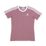 Adidas, Maglietta Donna 3 Stripes Tee, Wonder Oxide