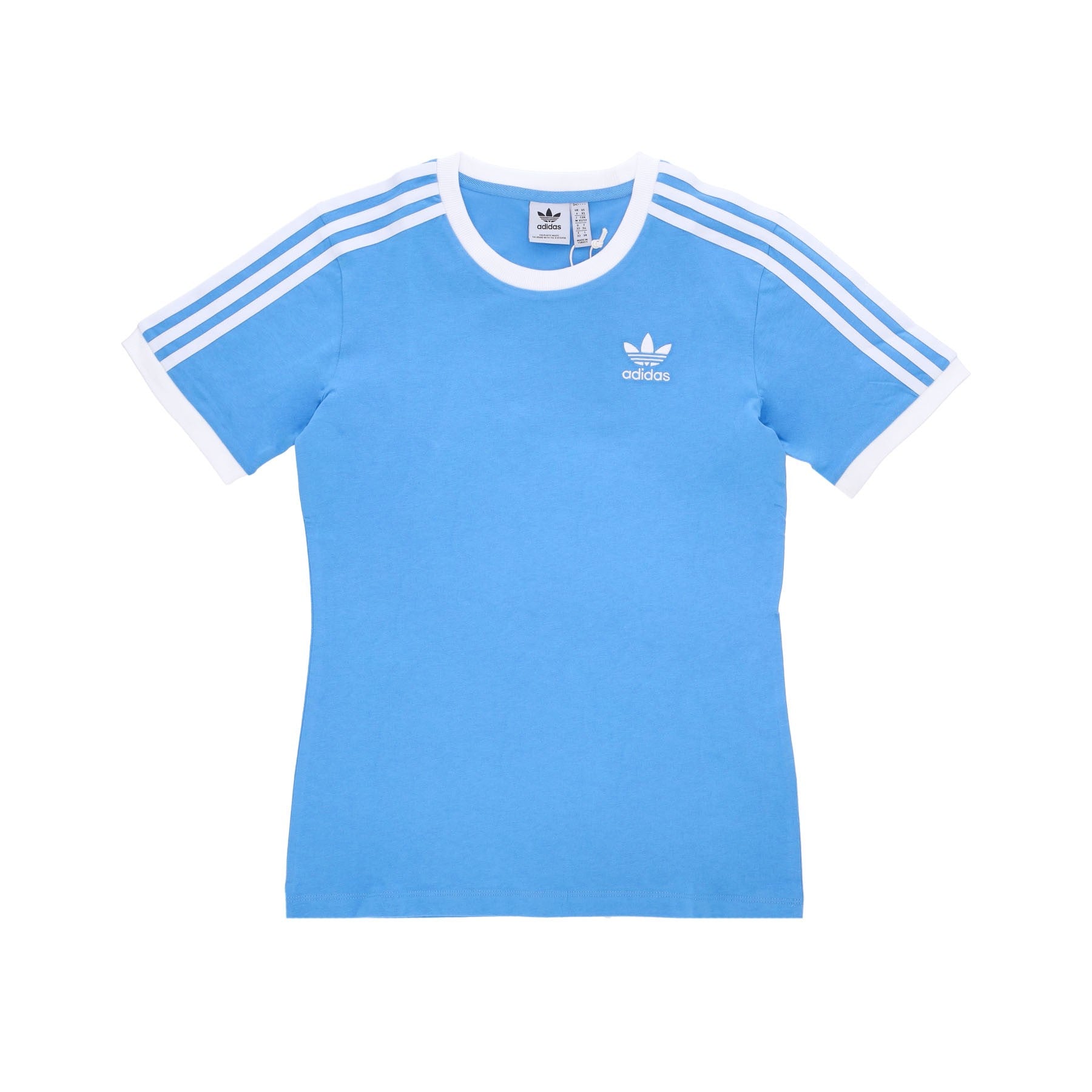 Adidas, Maglietta Donna 3 Stripes Tee, Pulse Blue