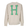 Huf, Felpa Girocollo Uomo Sideline Crewneck, Sand