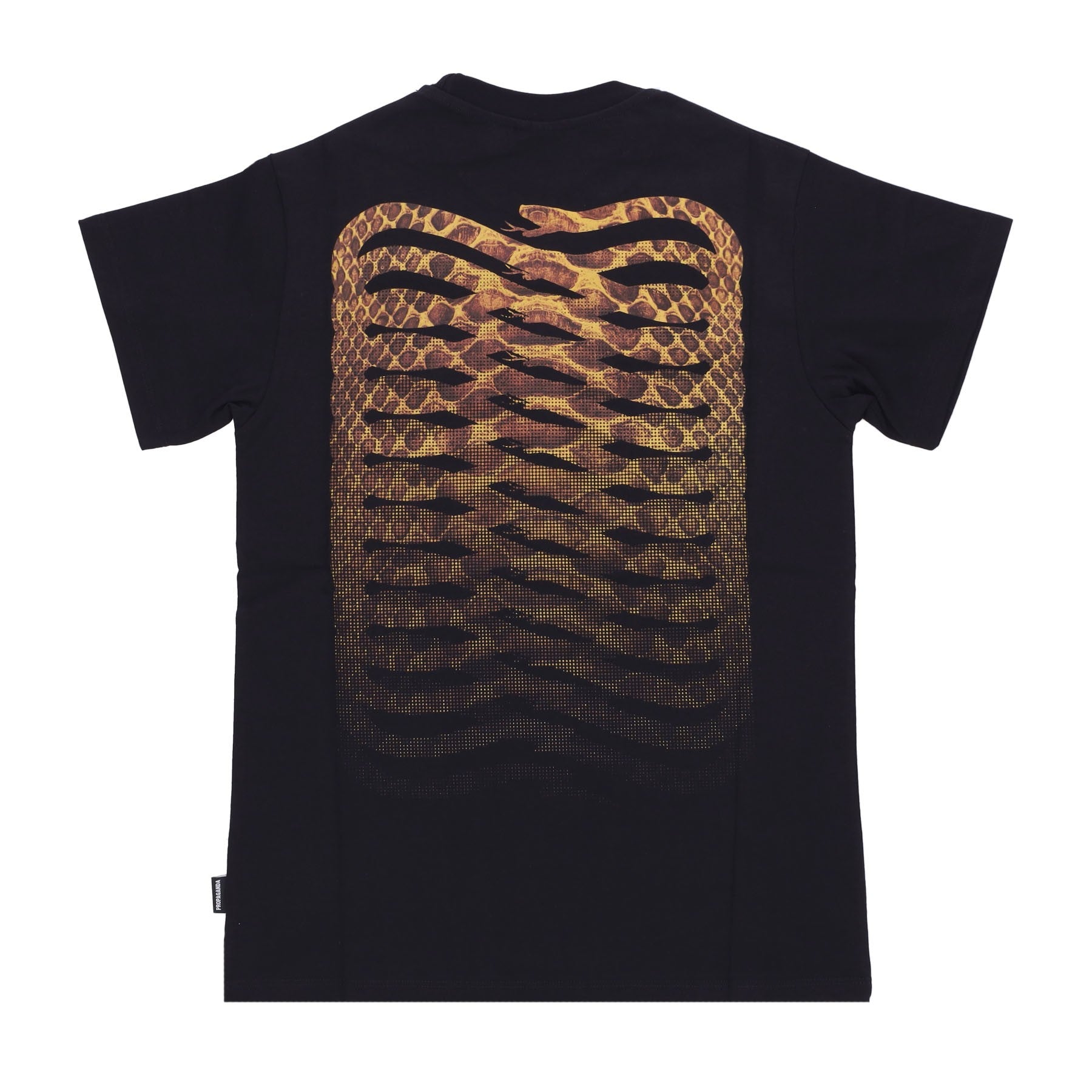 Men's Ribs Skin Tee Black T-Shirt