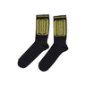 Propaganda, Calza Media Uomo Ribs Socks, Black/yellow