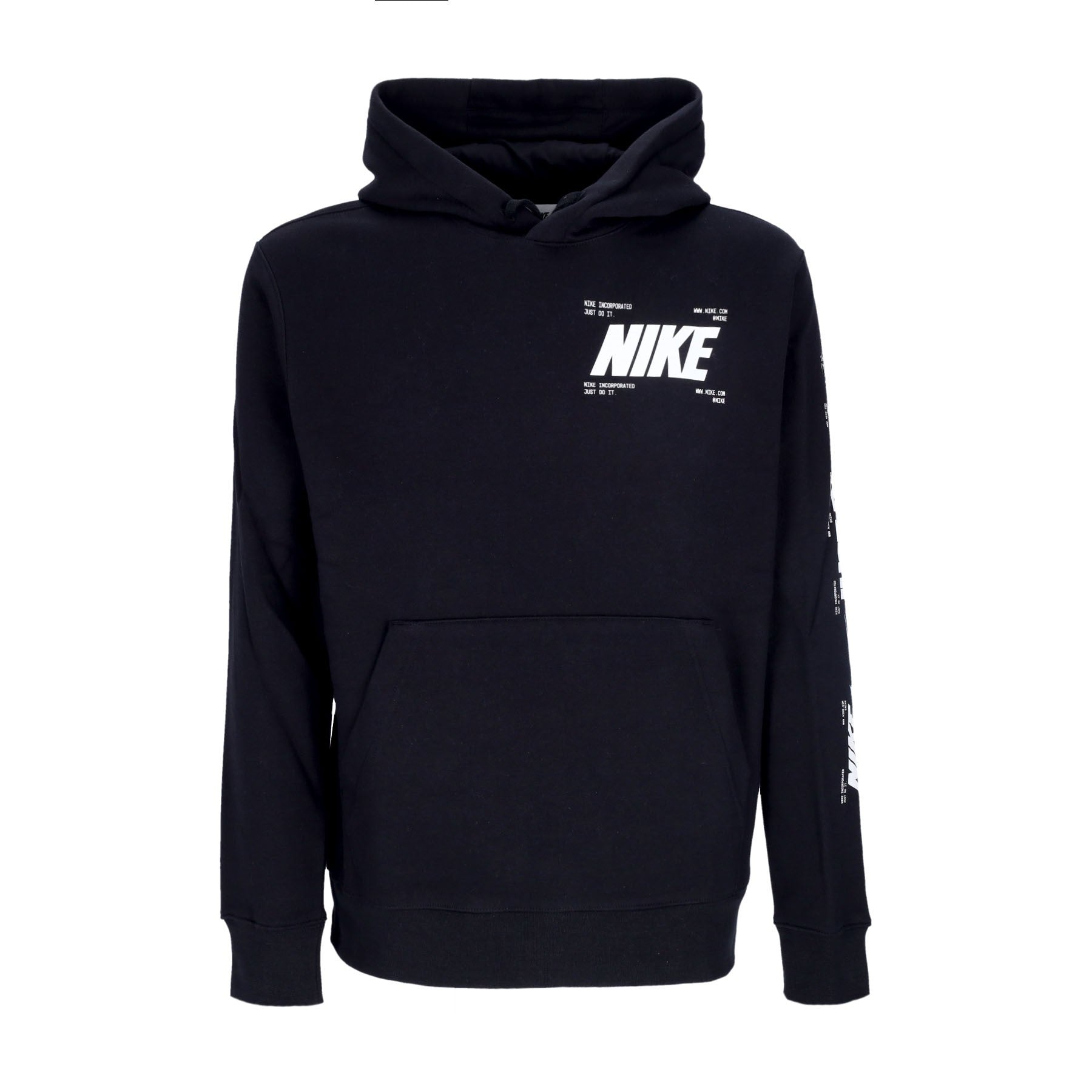 Nike, Felpa Cappuccio Uomo Sportswear Hoodie Si 3 Open, Black