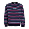 Obey, Felpa Girocollo Uomo Anden Stripe Crew Specialty Fleece, Black Multi