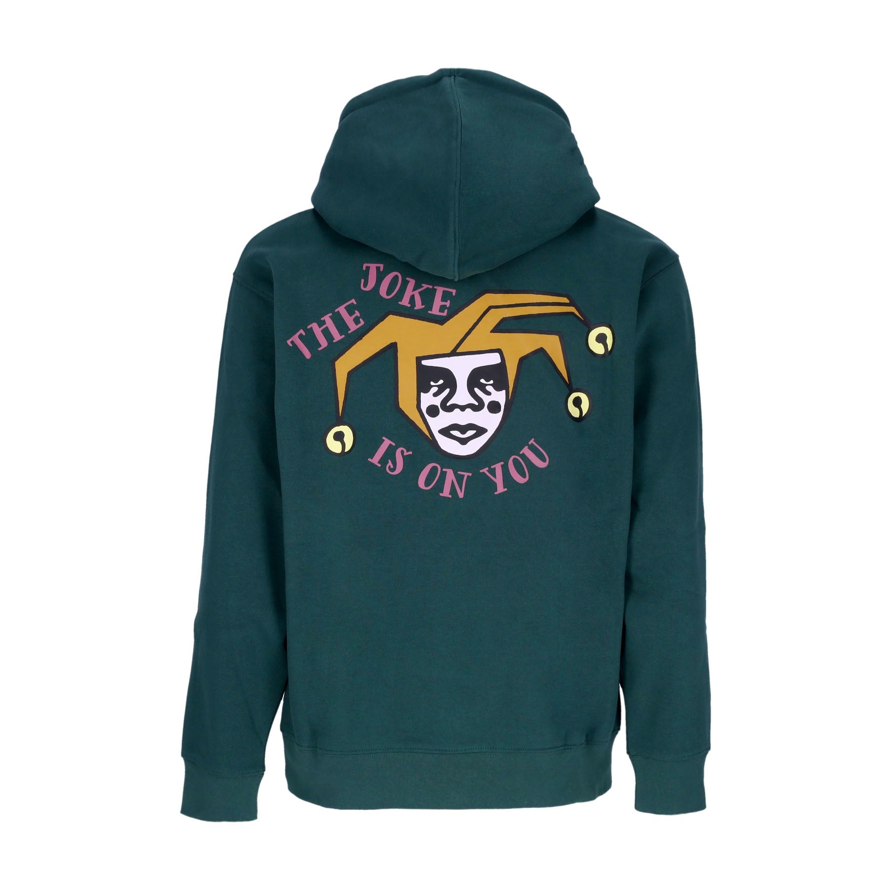 Obey, Felpa Cappuccio Uomo The Joke Is On You Premium Hooded Fleece, Dark Cedar