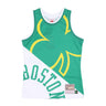 Mitchell & Ness, Canotta Tipo Basket Uomo Nba Big Face Fashion Tank 5.0 Hardwood Classics Boscel, Green