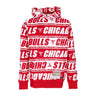 Mitchell & Ness, Felpa Cappuccio Uomo Nba Teamwrap Hoodie Hardwood Classics Chibul, Red