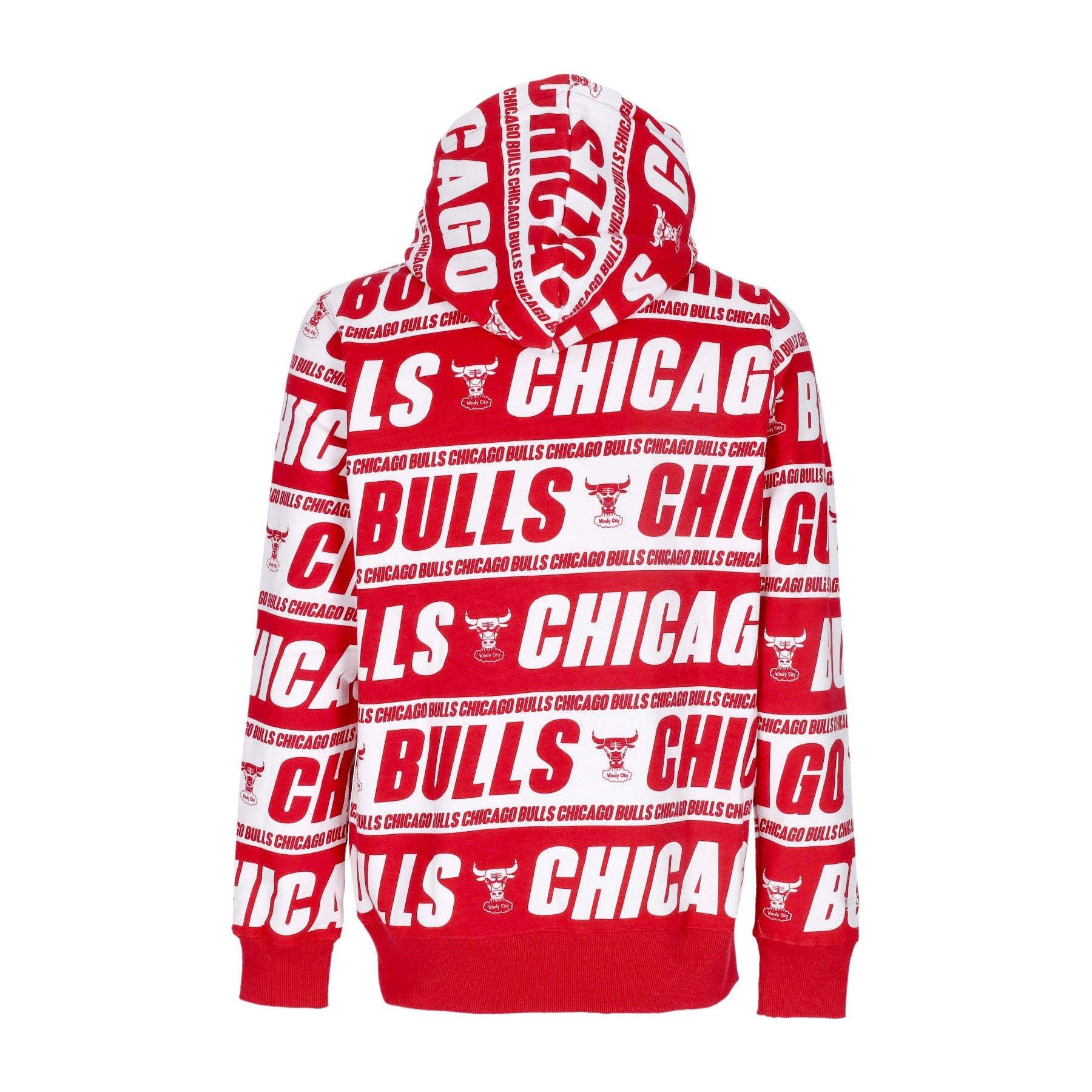 Mitchell & Ness, Felpa Cappuccio Uomo Nba Teamwrap Hoodie Hardwood Classics Chibul, 