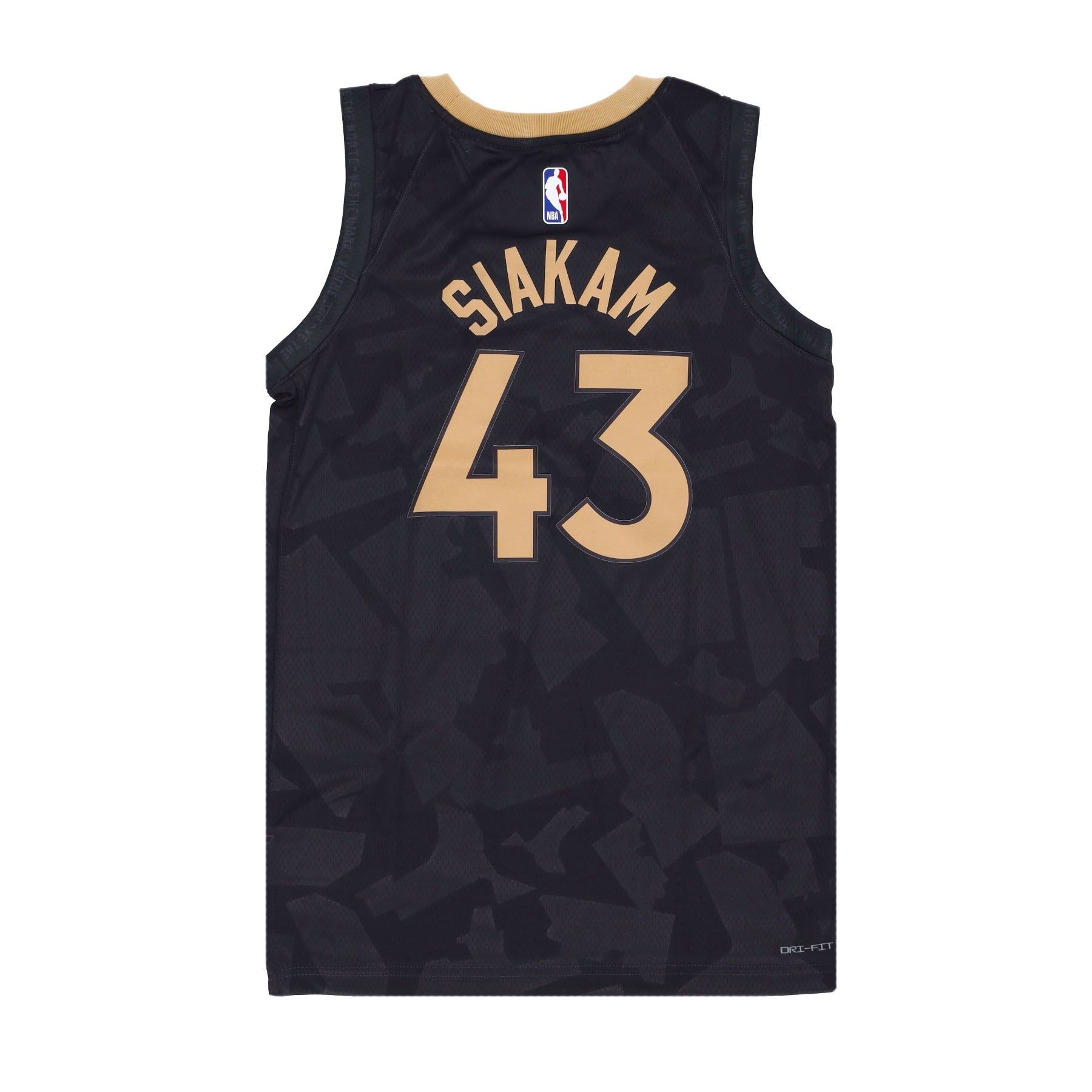 Nike Nba, Canotta Basket Uomo Nba City Edition 22 Dri-fit Jersey No 43 Pascal Siakam Torrap, 