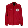 Nike Nba, Felpa Leggera College Uomo Nba City Edition Dri-fit Showtime Full-zip Jacket Chibul, Team Crimson/team Crimson/white