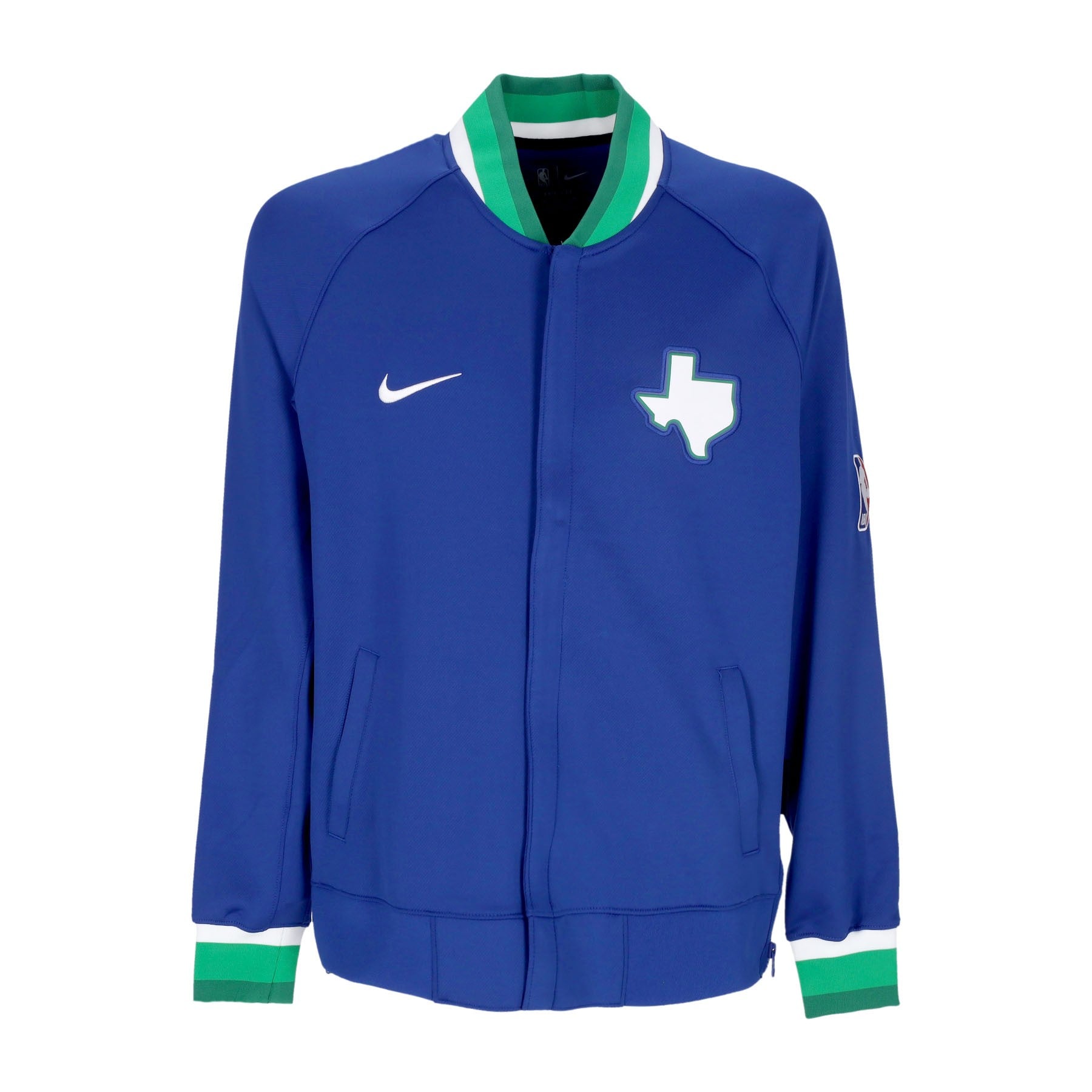 Nike Nba, Felpa Leggera College Uomo Nba City Edition Dri-fit Showtime Full-zip Jacket Dalmav, Rush Blue/rush Blue/rush Blue/white