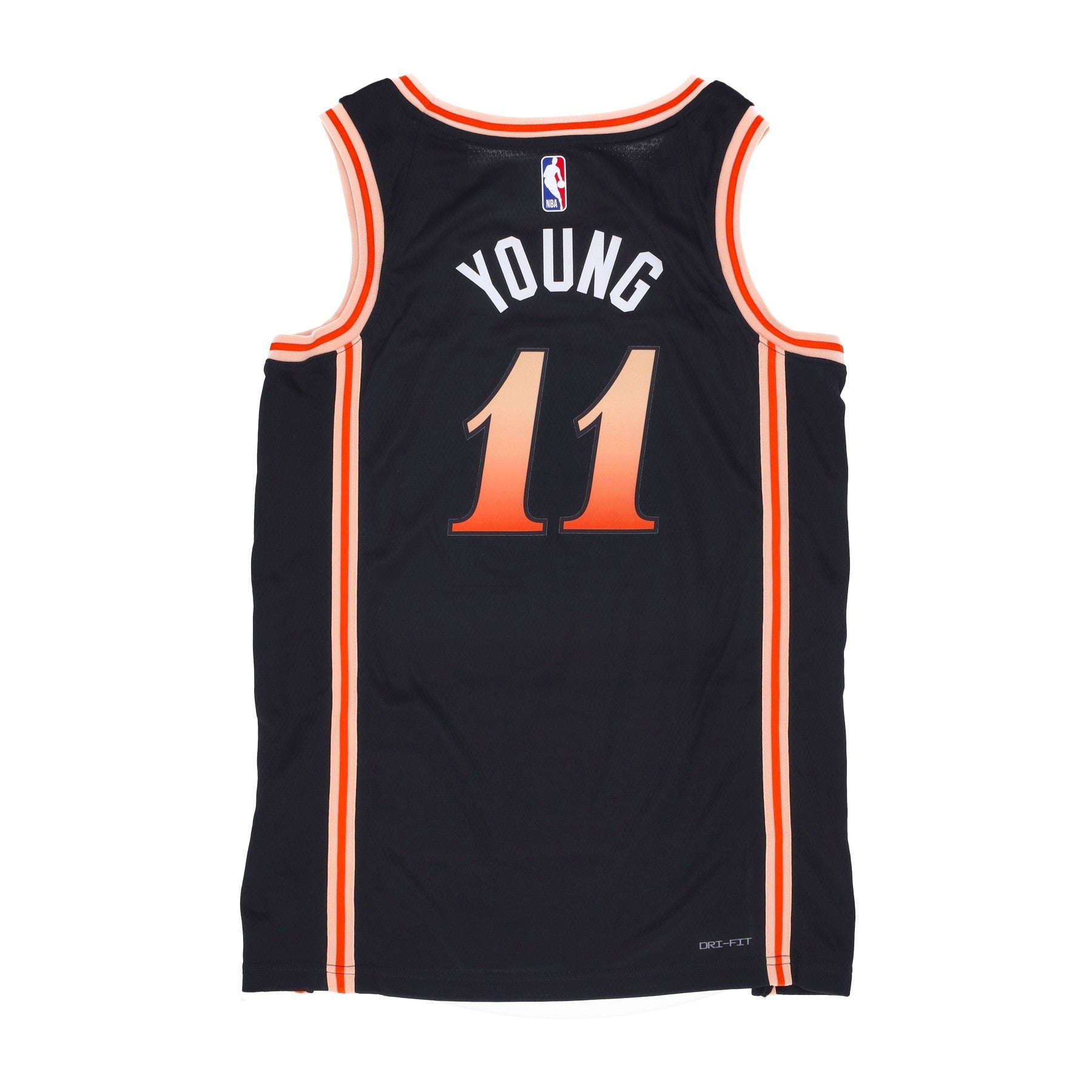 Nike Nba, Canotta Basket Uomo Nba City Edition 22 Dri-fit Swingman Jersey No 11 Trae Young Atlhaw, 