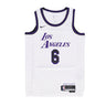 Nike Nba, Canotta Basket Uomo Nba City Edition 22 Dri-fit Swingman Jersey No 6 Lebron James Loslak, White