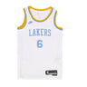 Nike Nba, Canotta Basket Uomo Nba 22 Dri-fit Swingman Jersey Hardwood Classics No 6 Lebron James Loslak, White