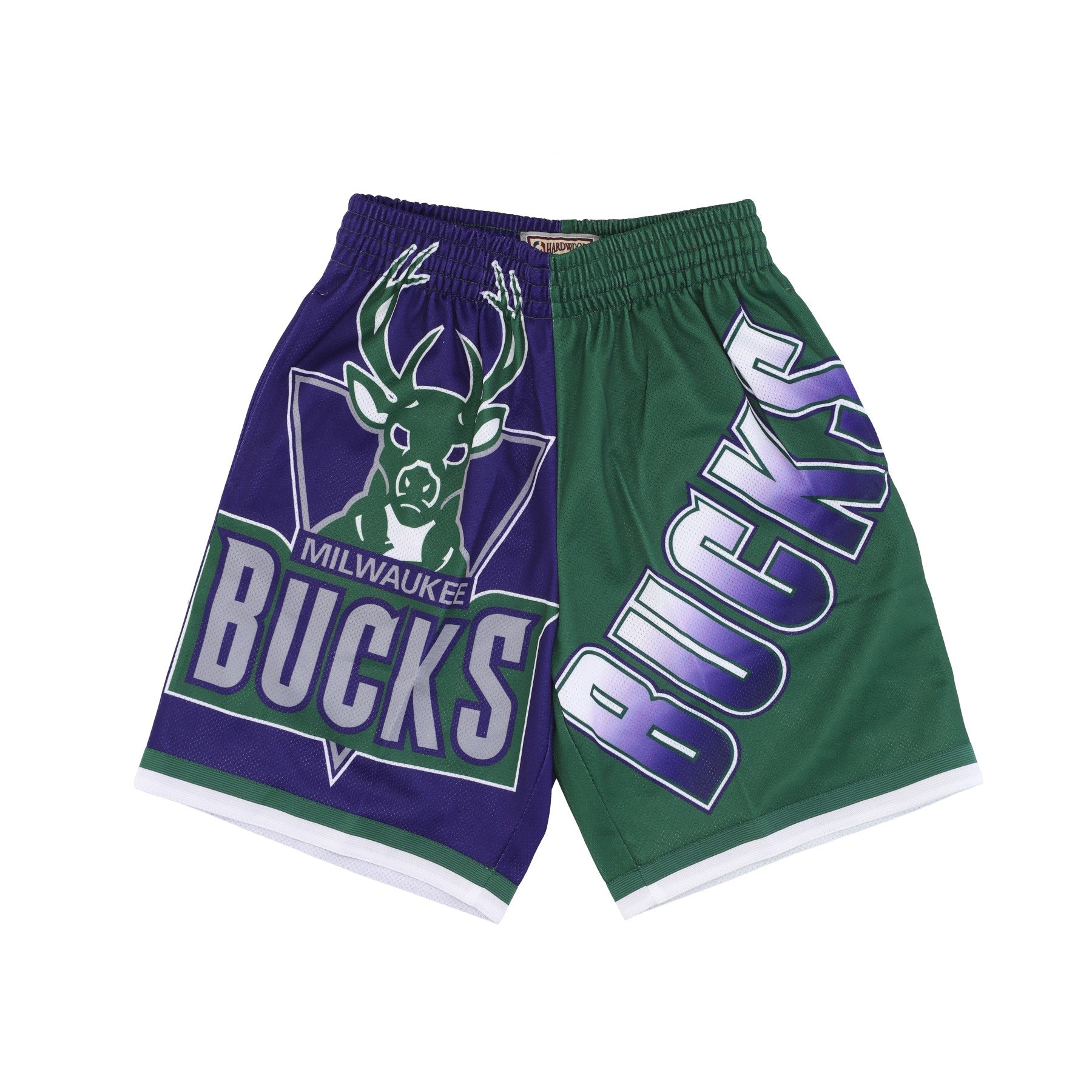 Mitchell & Ness, Pantaloncino Tipo Basket Uomo Nba Big Face Fashion Shorts 5.0 Hardwood Classics Milbuc, Purple