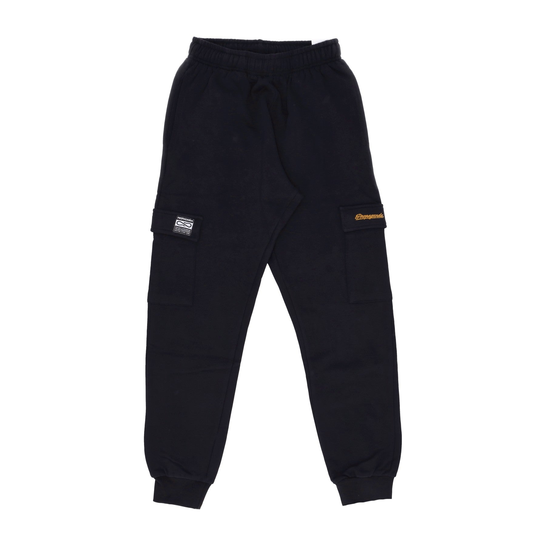 Propaganda, Pantalone Tuta Felpato Uomo Signature Cargo Sweat Pant, Black