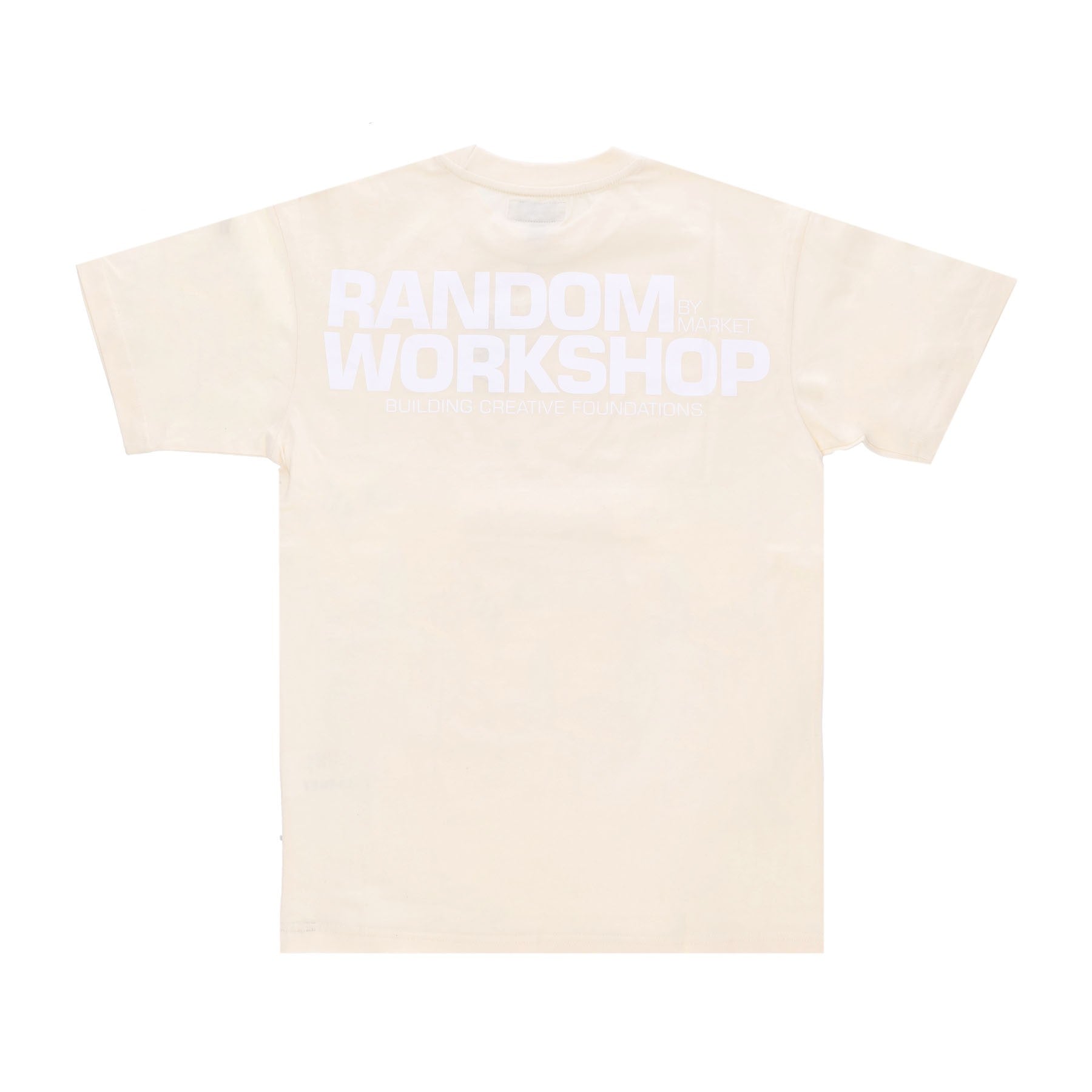 Herren Workshop Bear Tee Creme T-Shirt