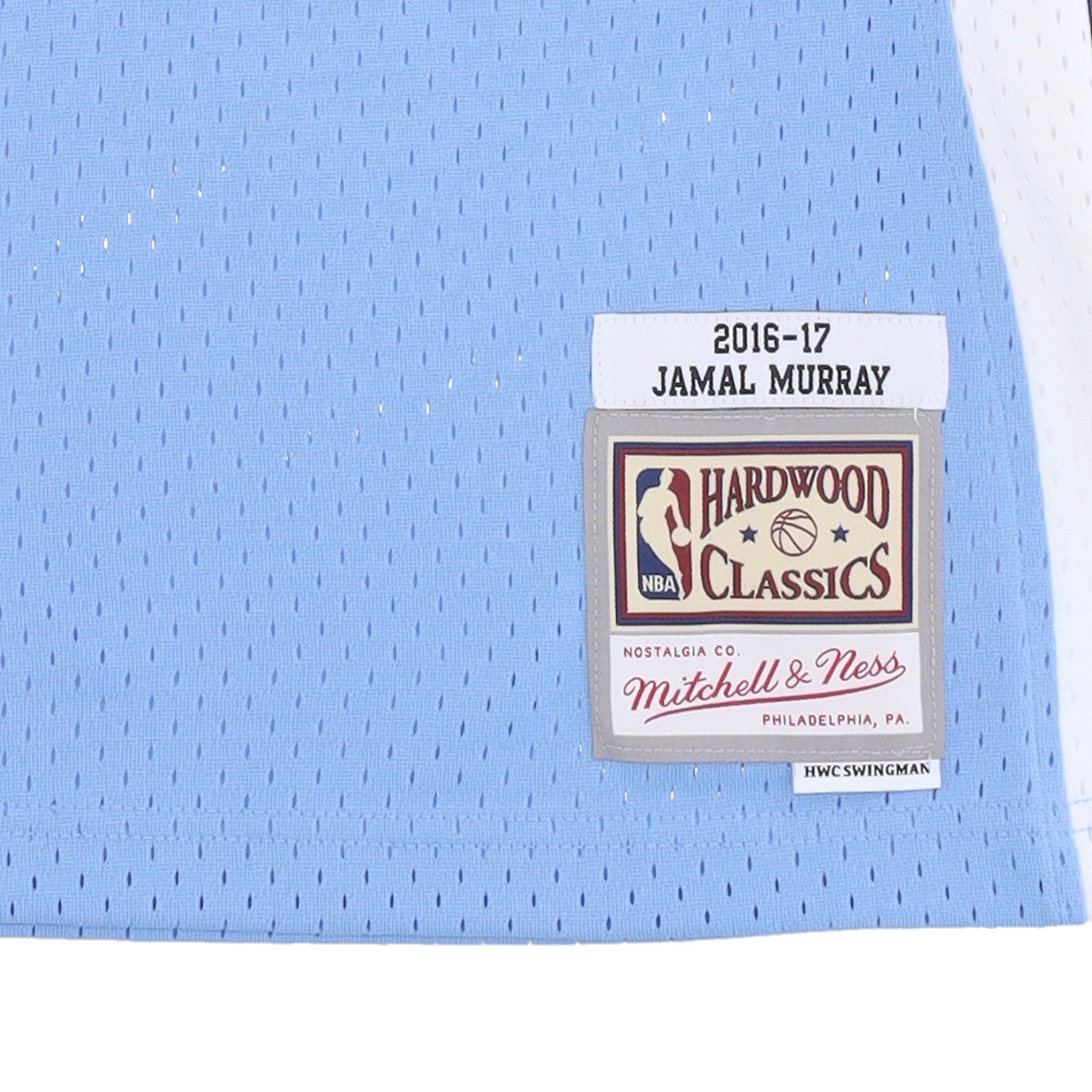 Mitchell & Ness, Canotta Basket Uomo Nba Road Jersey Hardwood Classics No 27 Jamal Murray 2016-17 Dennug, 