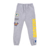 Mitchell & Ness, Pantalone Tuta Felpato Uomo Nfl Team Origins Fleece Pant Grepac, Grey Heather