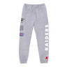 Mitchell & Ness, Pantalone Tuta Felpato Uomo Nfl Team Origins Fleece Pant Oakrai, Grey Heather