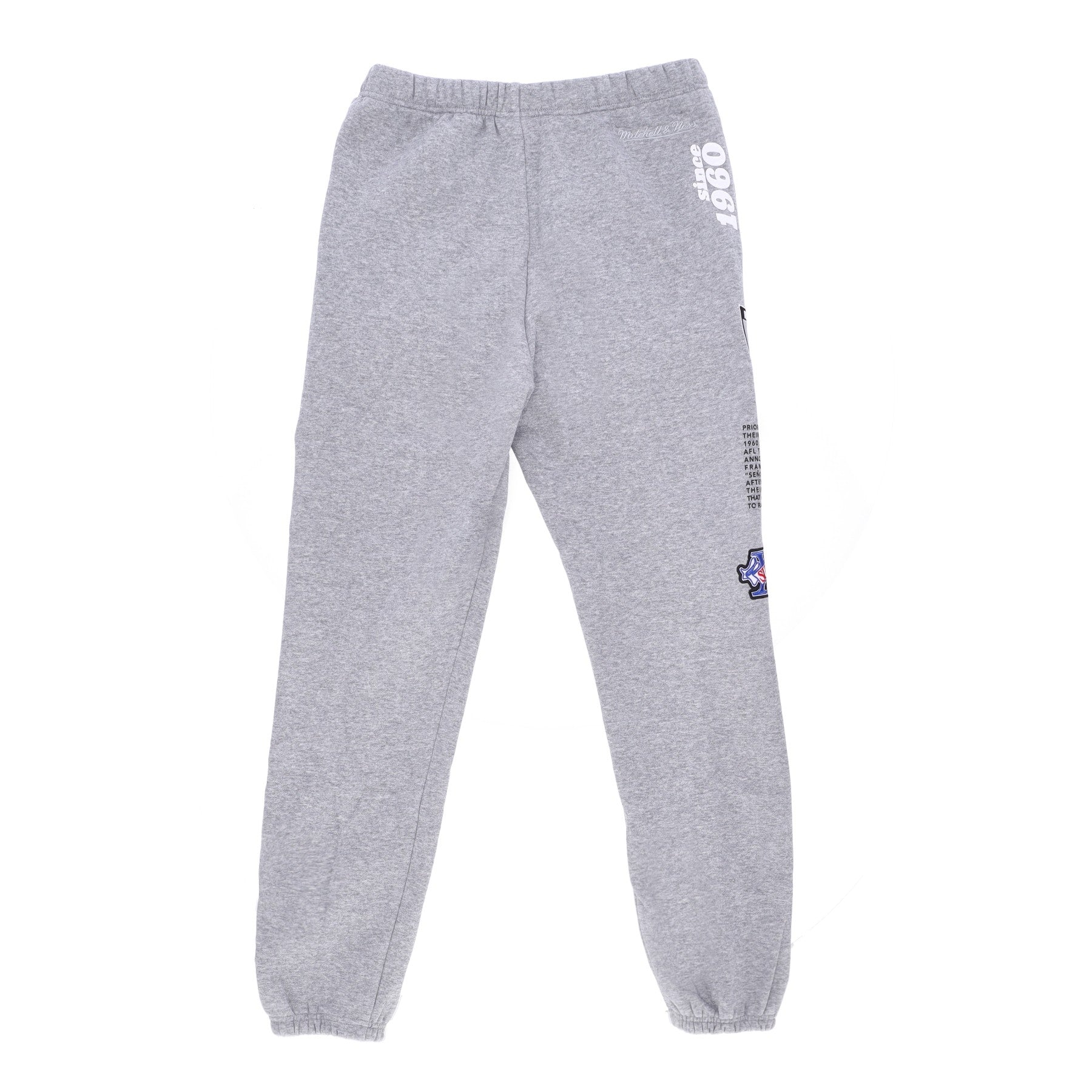 Mitchell & Ness, Pantalone Tuta Felpato Uomo Nfl Team Origins Fleece Pant Oakrai, 