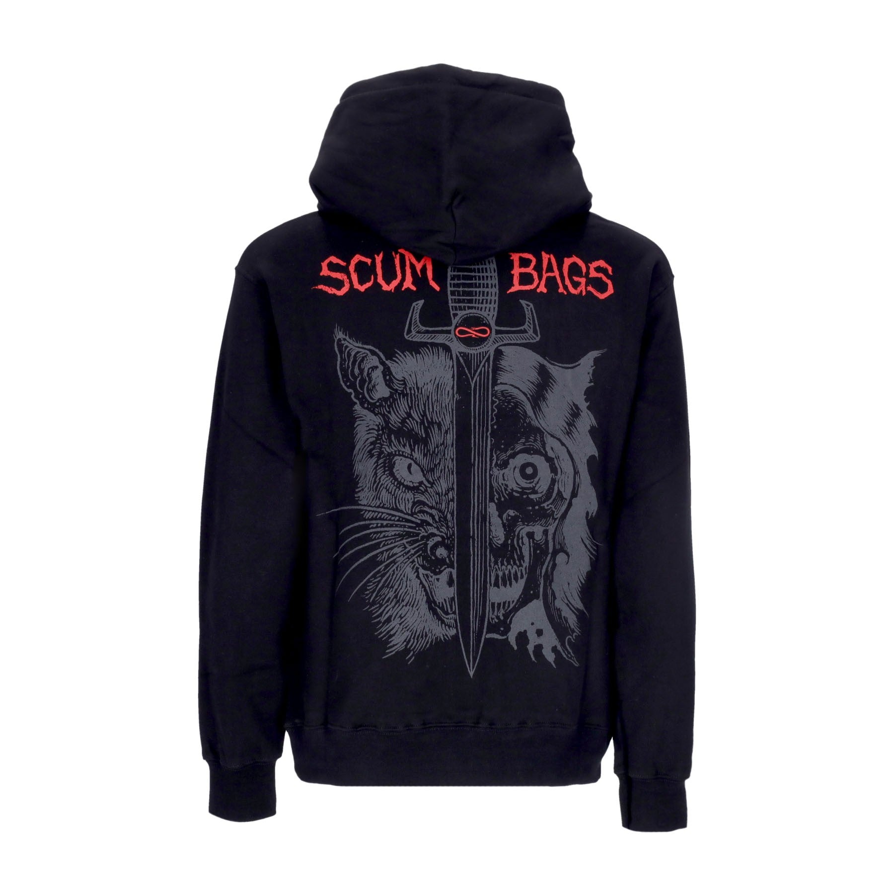 Propaganda, Felpa Cappuccio Uomo Bags Hoodie, Black