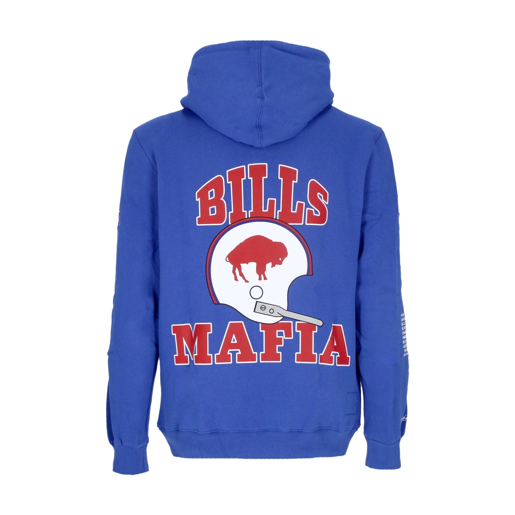 Mitchell & Ness, Felpa Cappuccio Uomo Nfl Team Origins Fleece Hoodie Bufbil, 