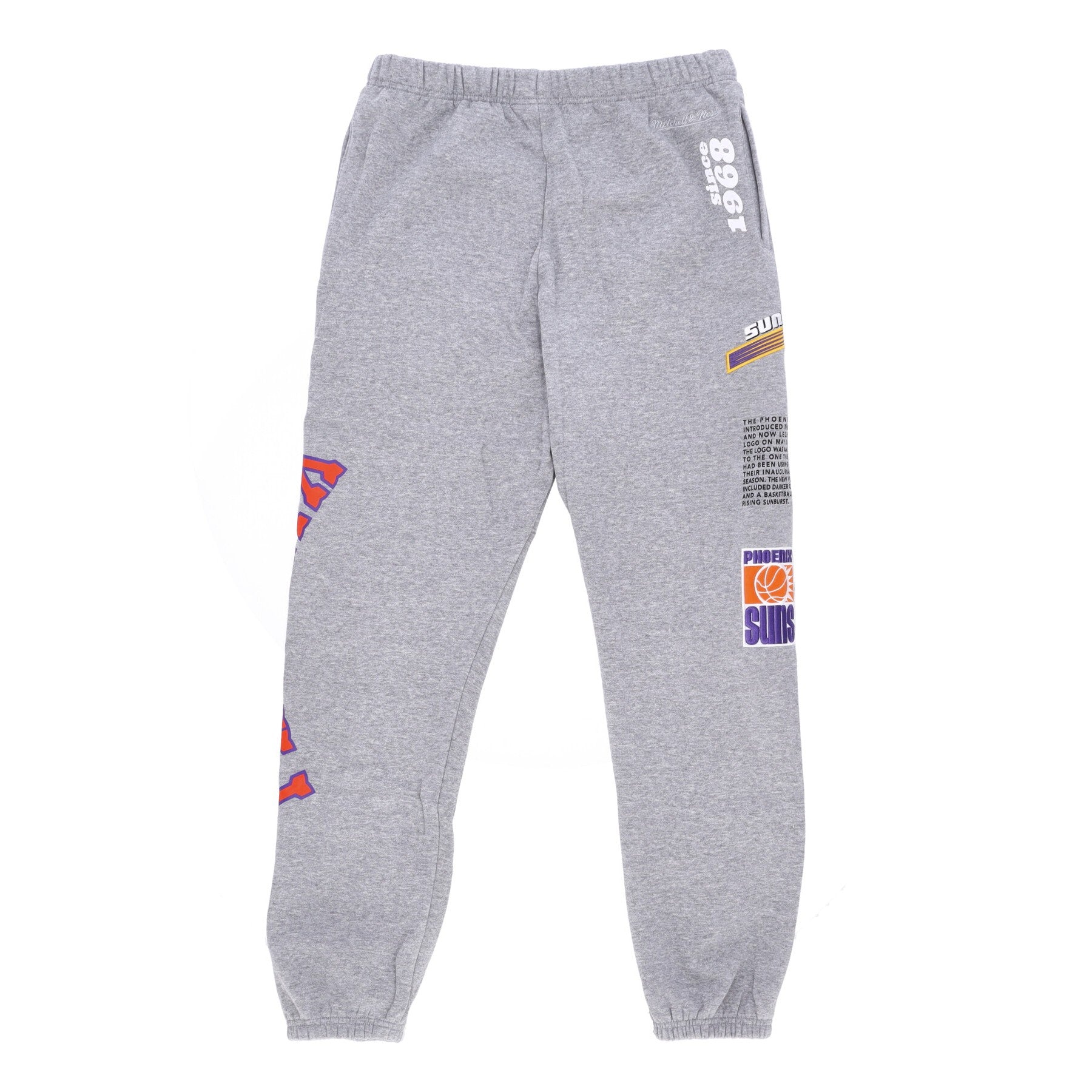 Mitchell & Ness, Pantalone Tuta Felpato Uomo Nba Team Origins Fleece Pant Hardwood Classics Phosun, 