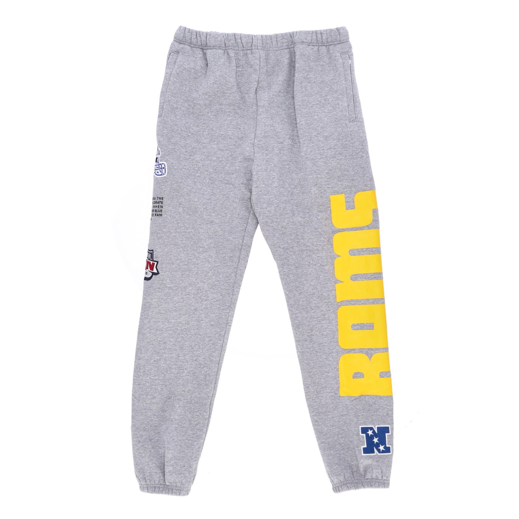 Mitchell & Ness, Pantalone Tuta Felpato Uomo Nfl Team Origins Fleece Pant Losram, Grey Heather