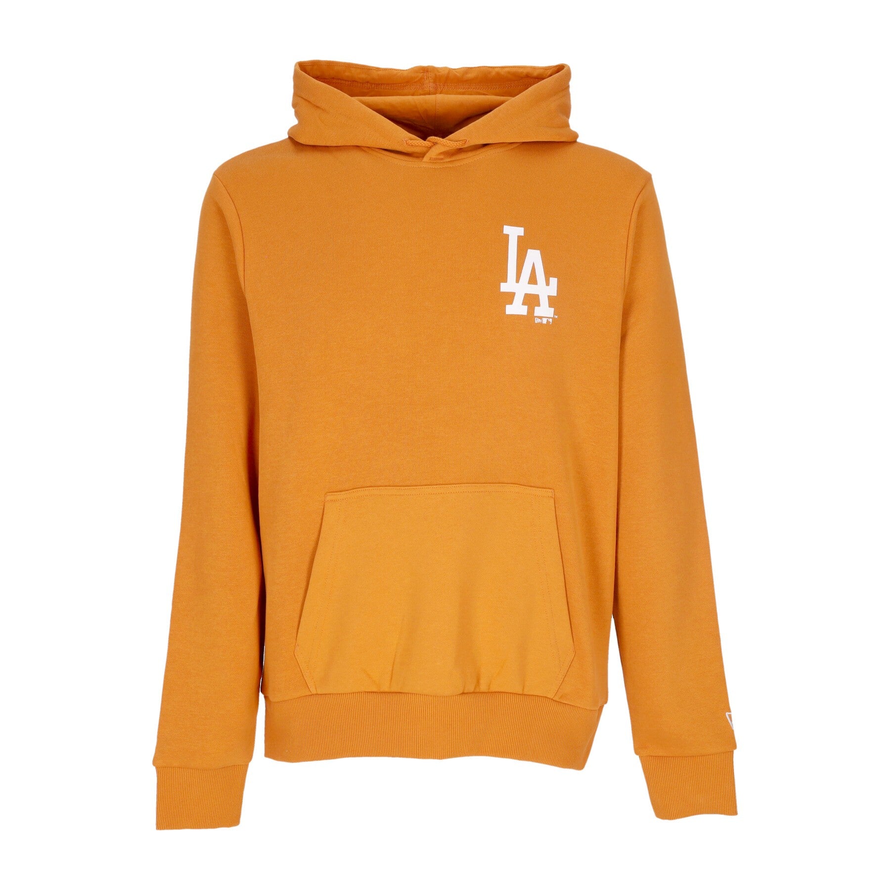 New Era, Felpa Cappuccio Uomo Mlb League Essential Bp Hoodie Losdod, Orange