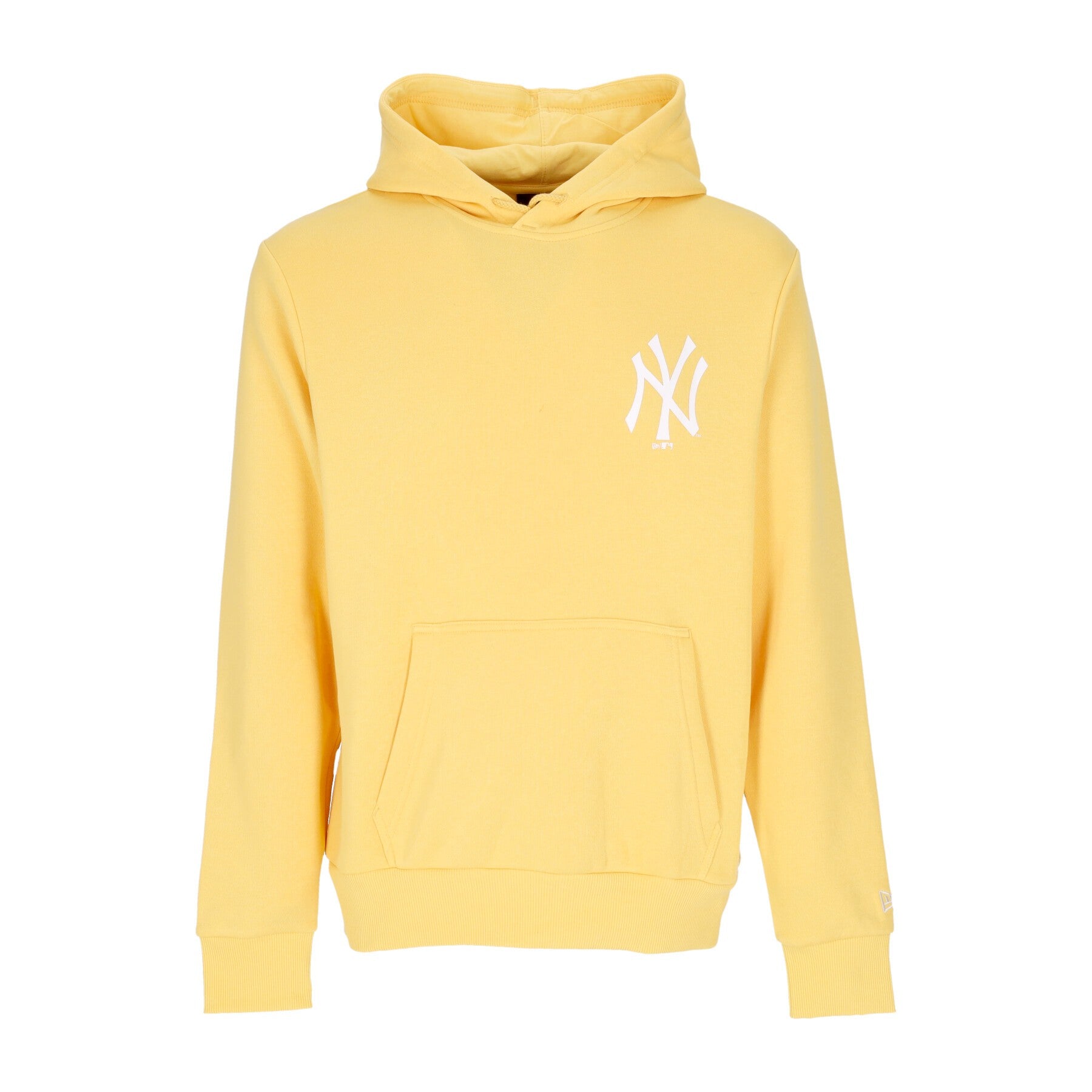 New Era, Felpa Cappuccio Uomo Mlb League Essential Bp Hoodie Neyyan, Yellow