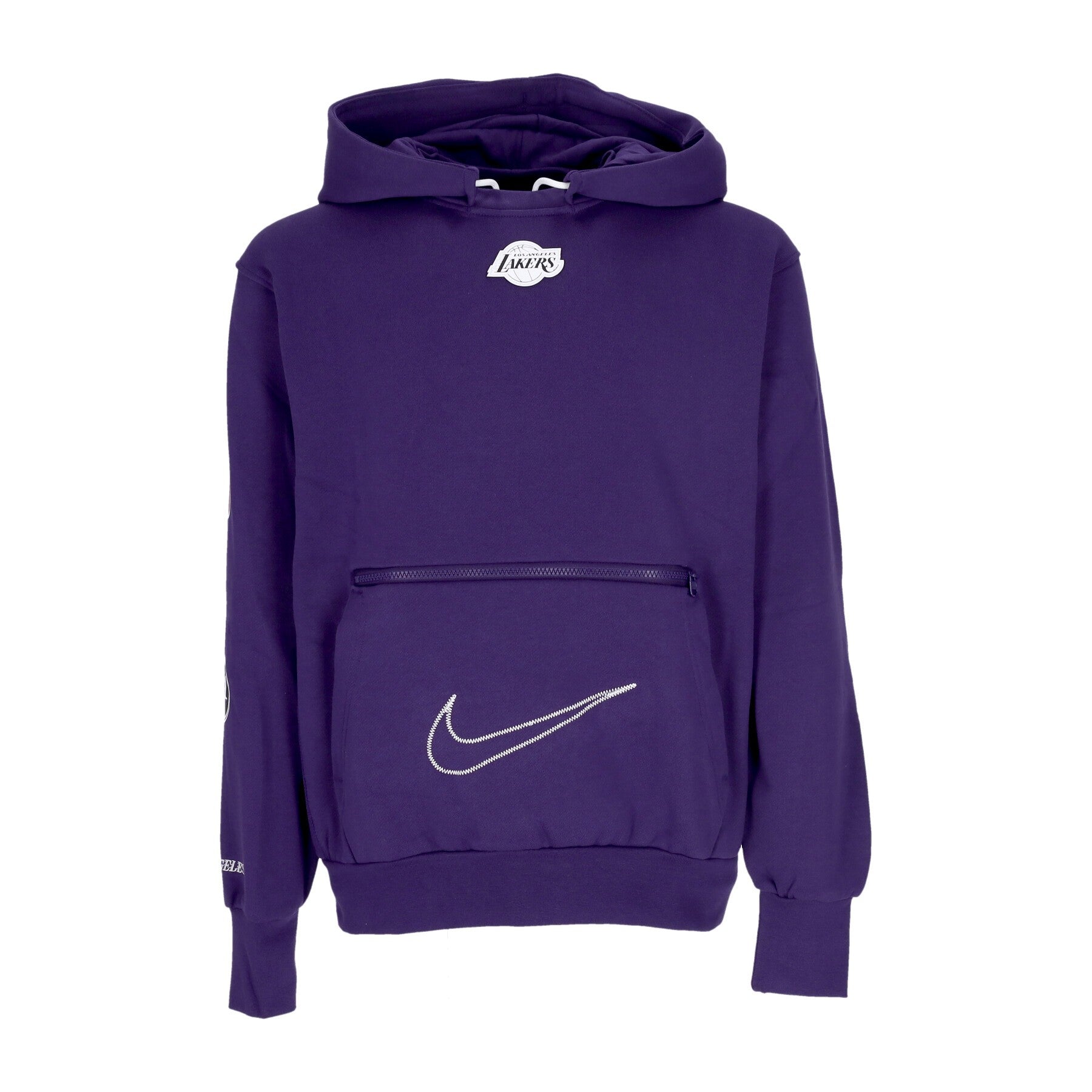 Nike Nba, Felpa Cappuccio Uomo Nba City Edition Courtside Fleece Hoodie Loslak, Ink