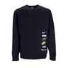 Nike, Felpa Girocollo Uomo Club + Mlogo Brushed-back Crewneck, Black