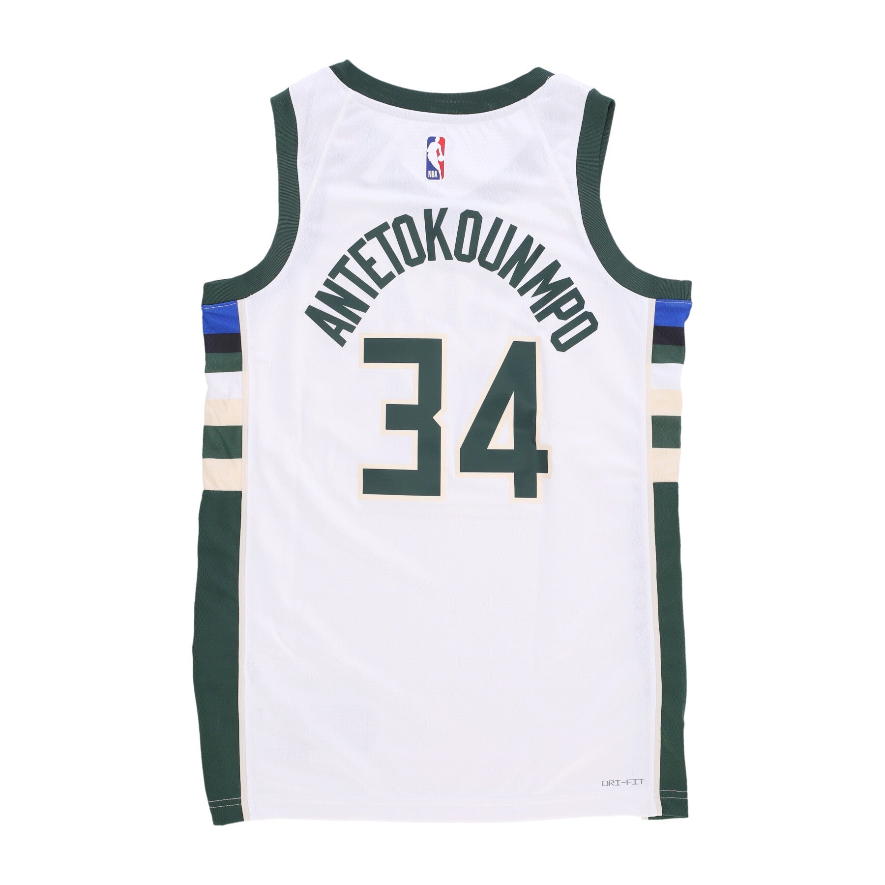 Nike Nba, Canotta Basket Uomo Nba Dri Fit Swingman Jersey No 34 Giannis Antetokounmpo Milbuc, 