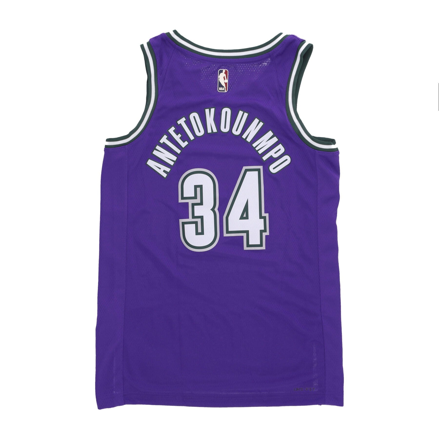 Nike Nba, Canotta Basket Uomo Nba 22 Dri-fit Swingman Jersey Hardwood Classics No 34 Giannis Antetoukounmpo Milbuc, 