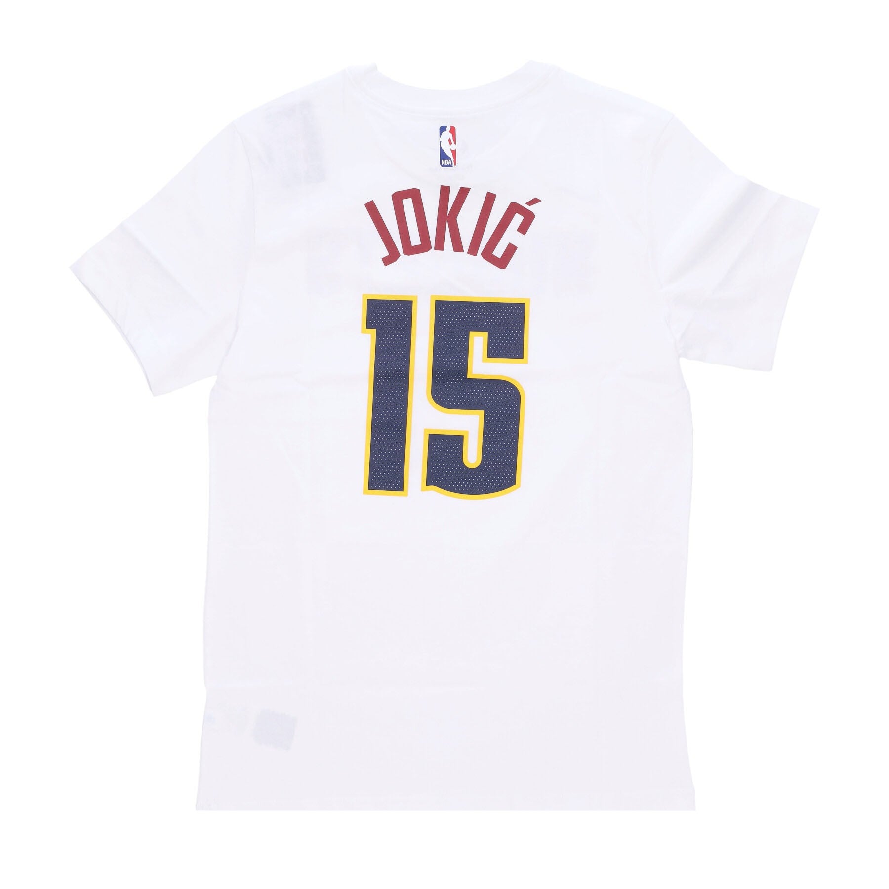 Herren T-Shirt NBA Essential Tee Nr. 15 Nikola Jokic Dennug Weiß
