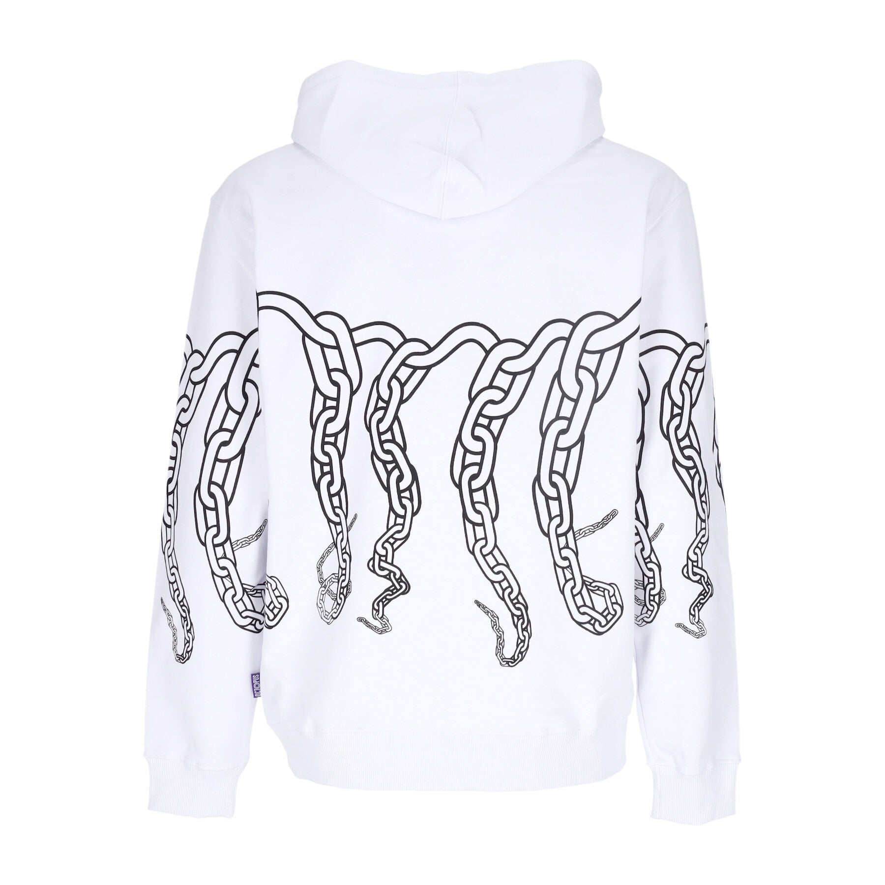 Octopus, Felpa Leggera Cappuccio Uomo Chain Hoodie, 