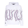 Octopus, Felpa Leggera Cappuccio Uomo Fuzzy Hoodie, White