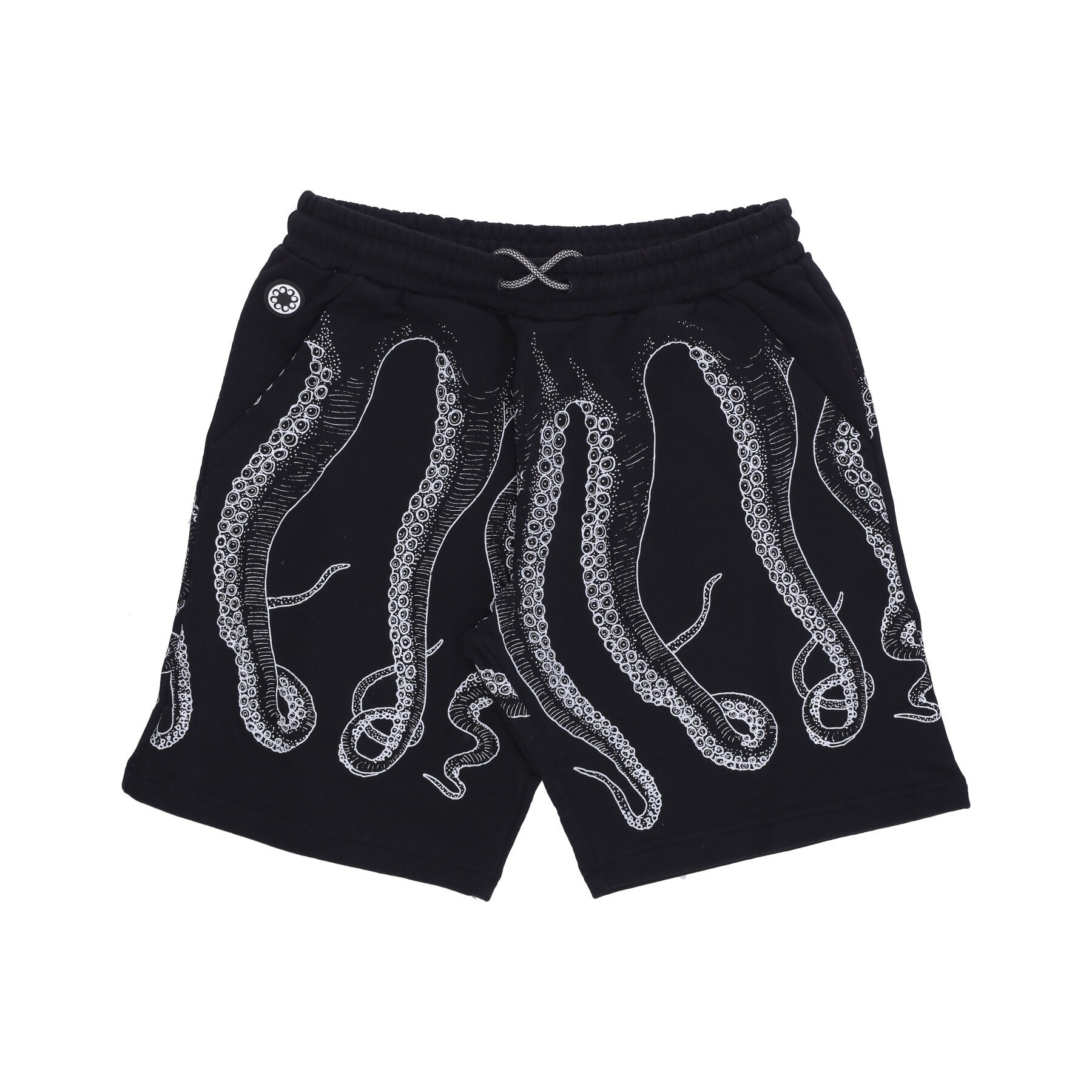 Octopus, Pantalone Corto Tuta Uomo Outline Sweatshort, Black