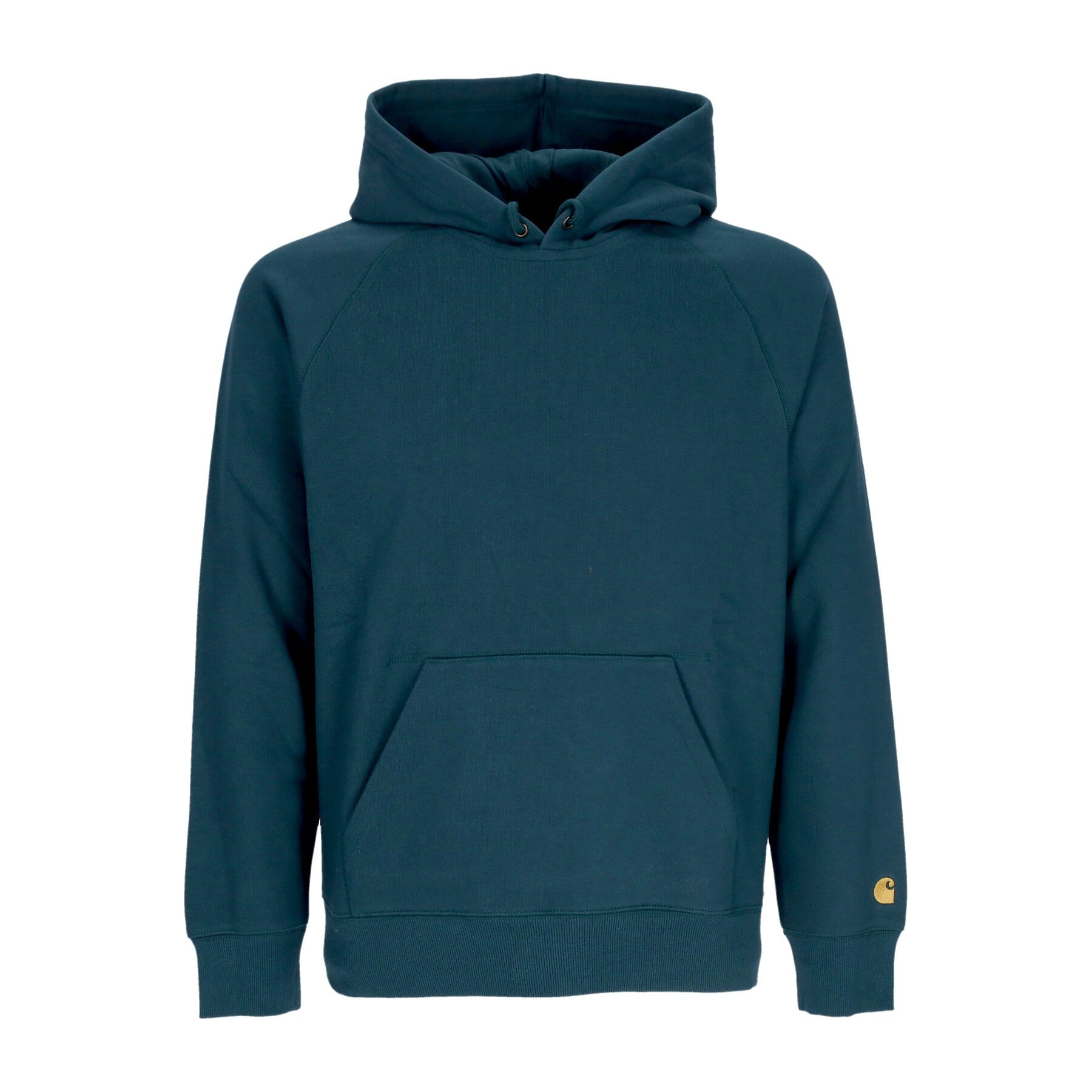 Carhartt Wip, Felpa Cappuccio Uomo Hooded Chase Sweatshirt, Botanic/gold