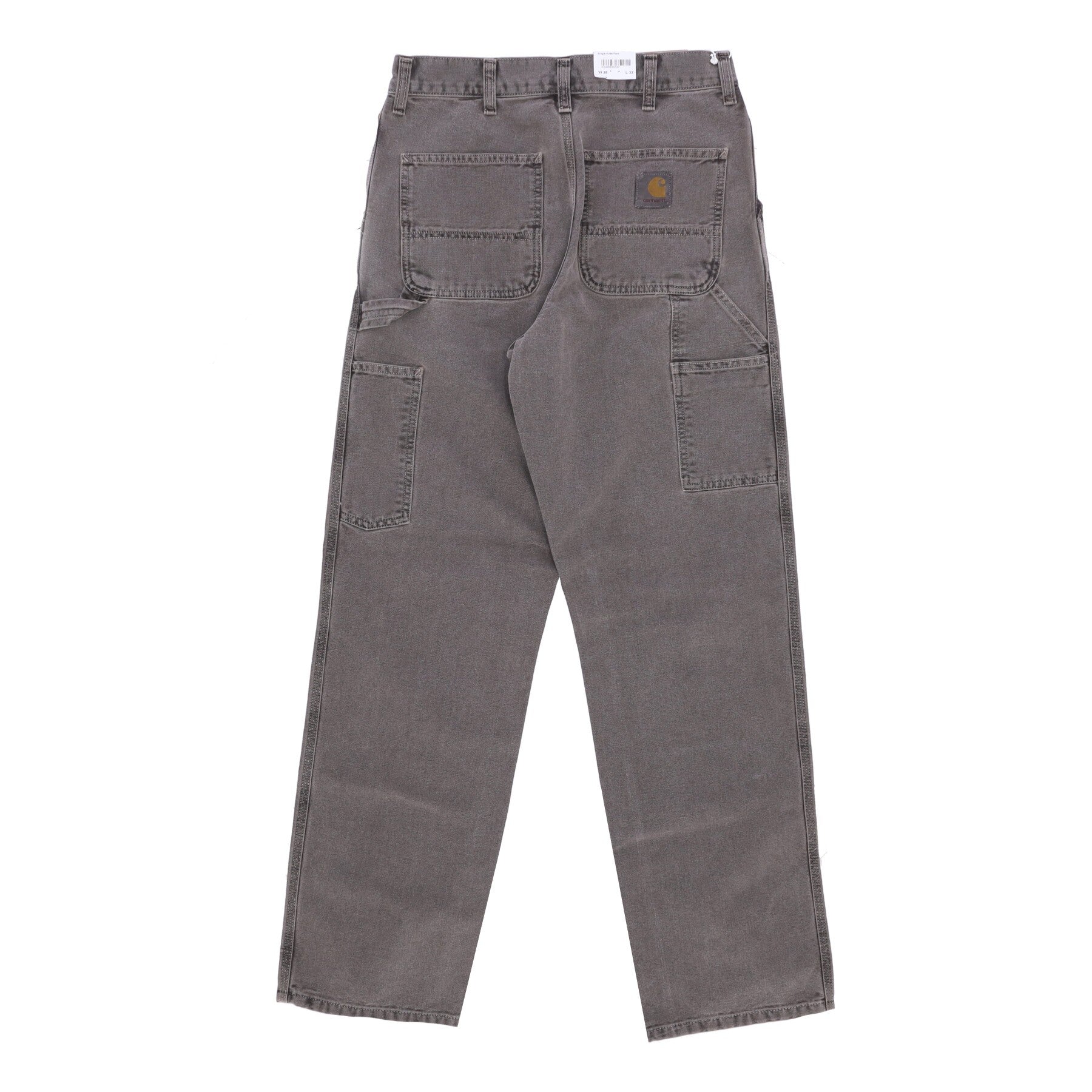 Carhartt Wip, Pantalone Lungo Uomo Single Knee Pant, Black Faded