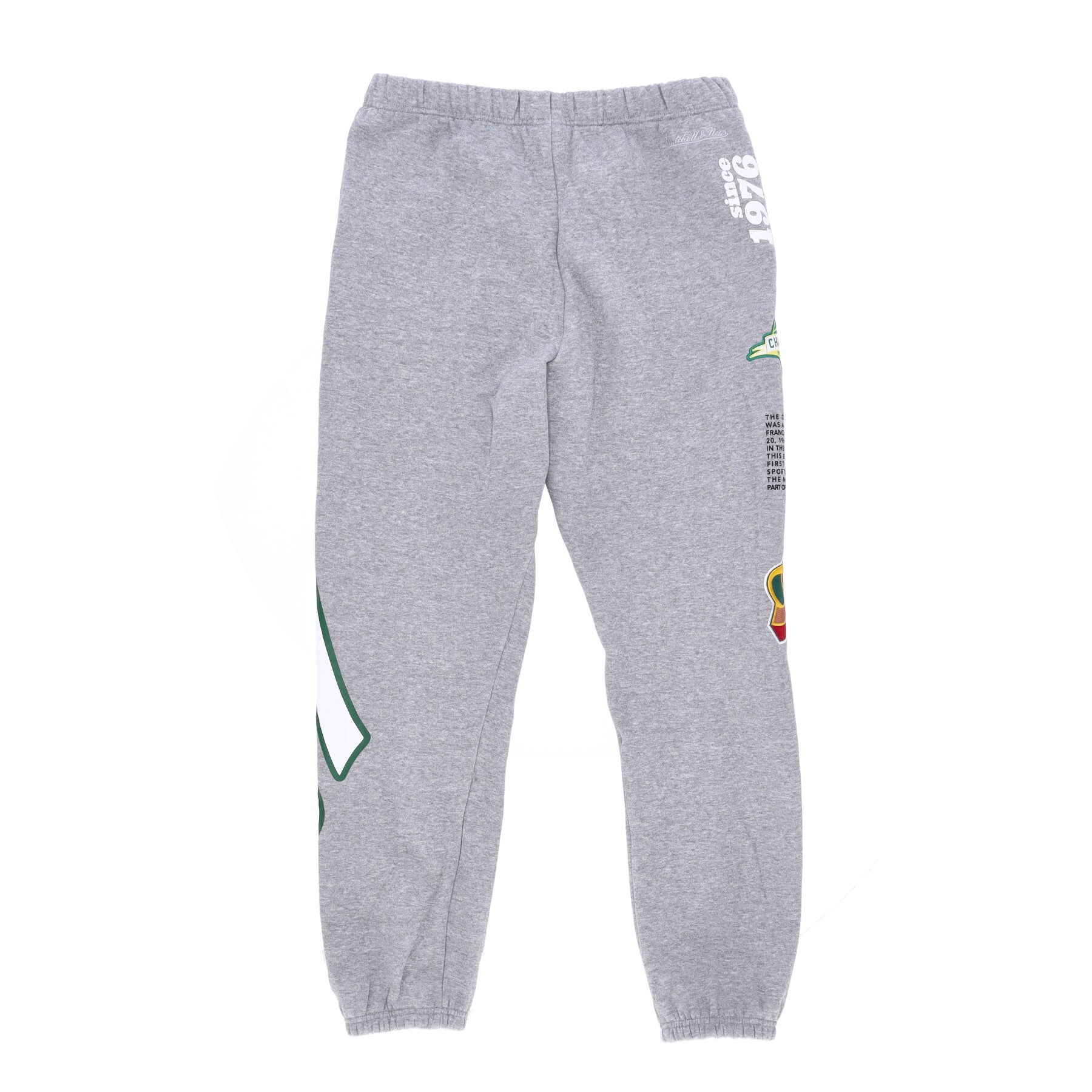 Mitchell & Ness, Pantalone Tuta Felpato Uomo Nba Team Origins Fleece Pant Hardwood Classics Seasup, 