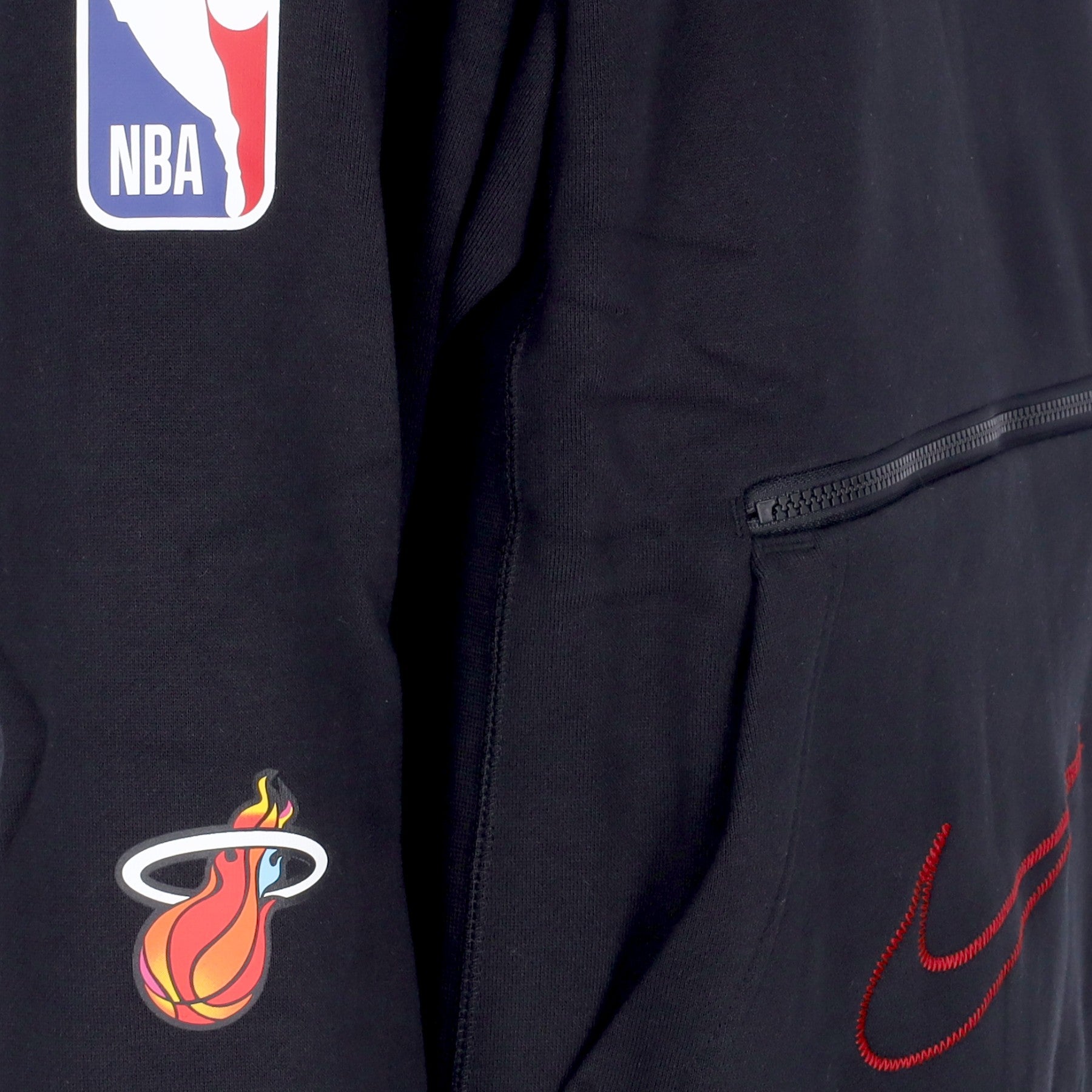 Nike Nba, Felpa Cappuccio Uomo Nba City Edition Courtside Fleece Hoodie Miahea, 