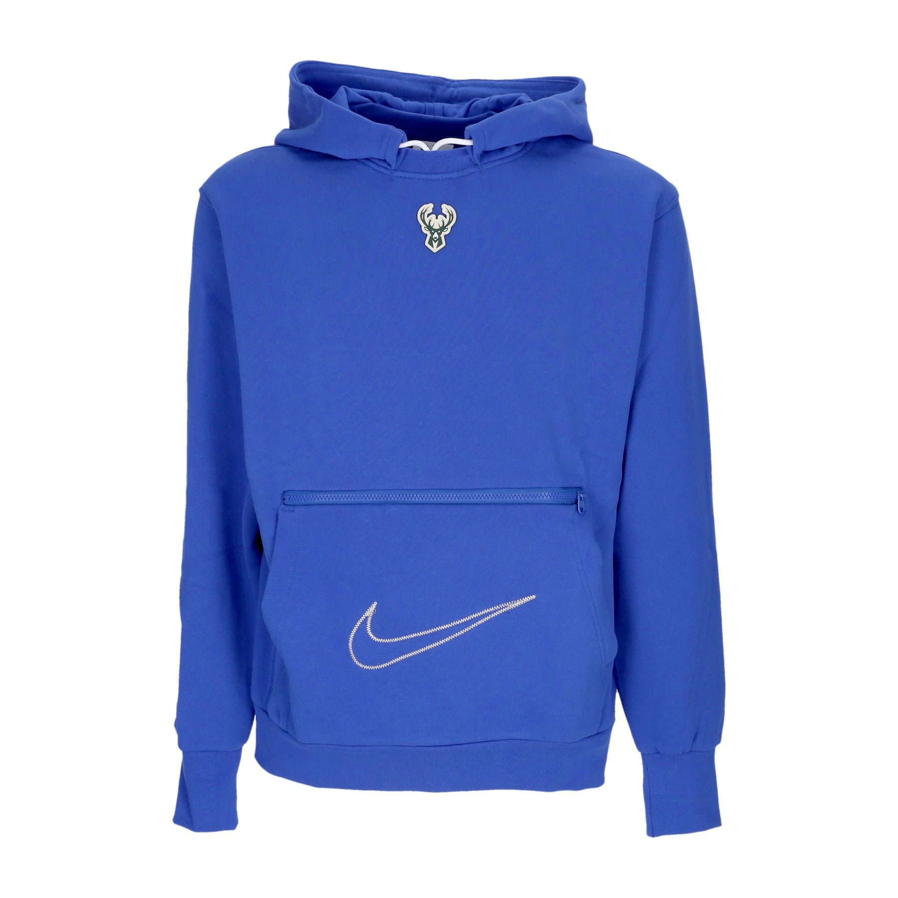 Nike Nba, Felpa Cappuccio Uomo Nba City Edition Courtside Fleece Hoodie Milbuc, Game Royal