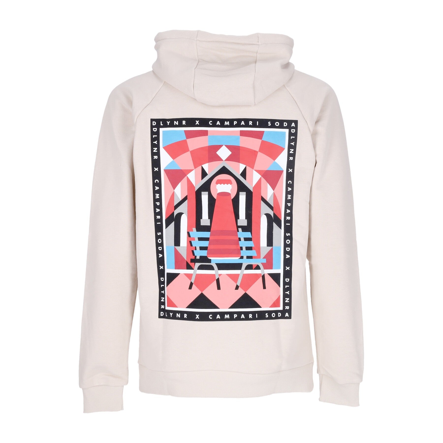 Sudadera con capucha ligera Futurism Soodie x Camari Soda Beige