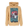 Dolly Noire, Felpa Cappuccio Uomo Party Hard Skull Hoodie, Beige