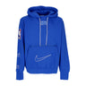 Nike Nba, Felpa Cappuccio Uomo Nba City Edition Courtside Fleece Hoodie Bronet, Royal Blue