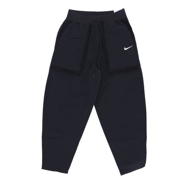 Nike Pantalone Lungo Donna Sportswear Essential Woven High-waisted Curve  Pants Black/black/white DQ6809